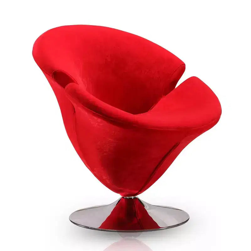 Fauteuil pivotant Tulip Velvet - Manhattan Comfort