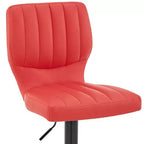 Tabouret de bar réglable Bardot en similicuir et finition métal - Armen Living