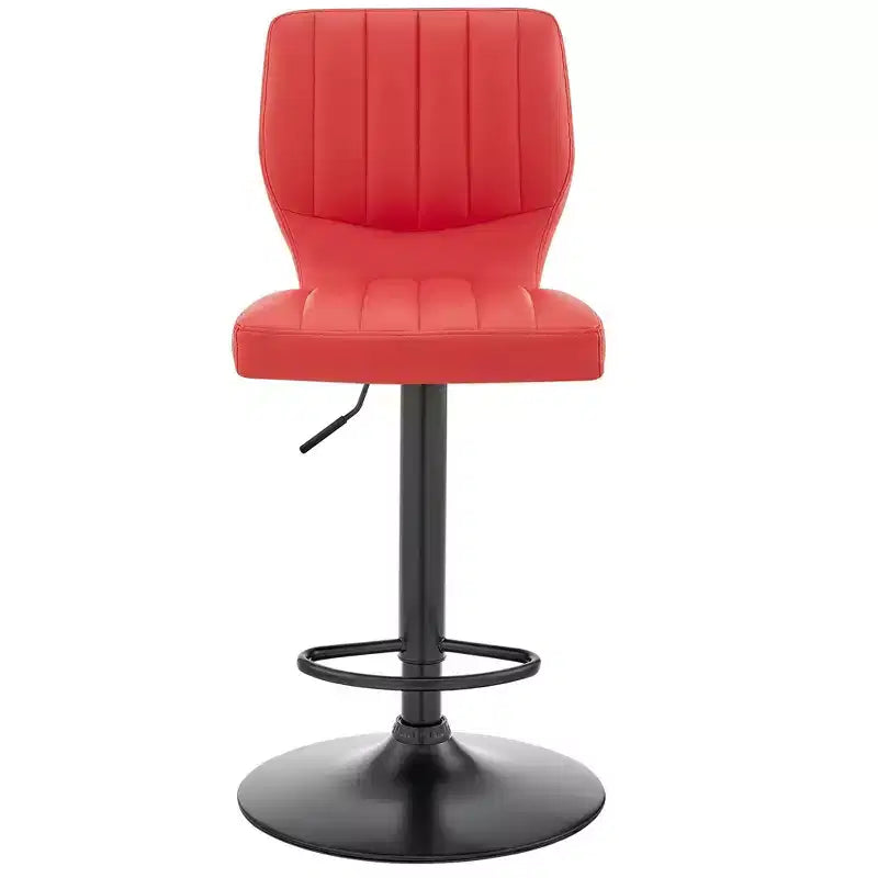 Tabouret de bar réglable Bardot en similicuir et finition métal - Armen Living