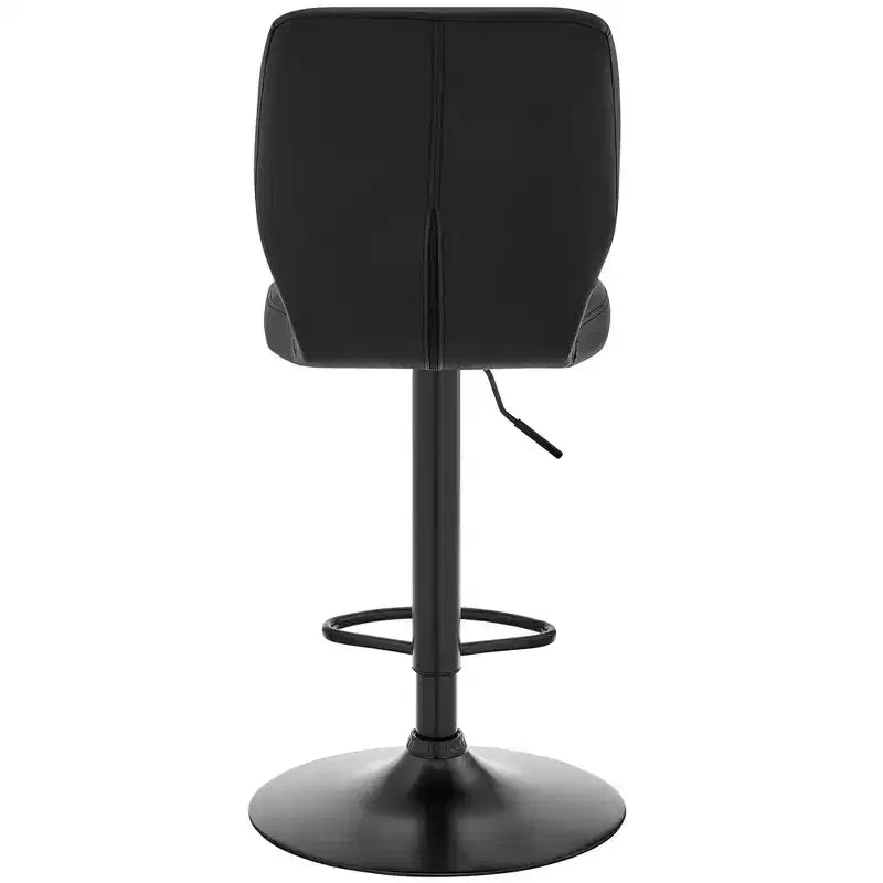 Tabouret de bar réglable Bardot en similicuir et finition métal - Armen Living