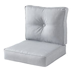 Ensemble de deux coussins d'extérieur haut de gamme Sunbrella pour assise profonde