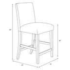 Tabouret de bar hauteur comptoir à motifs Skyline Furniture Hendrix