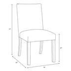 Chaise de salle à manger Skyline Furniture Hendrix en Damas