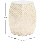 Table d'appoint Rylie - ACC1803A - Blanc - Safavieh