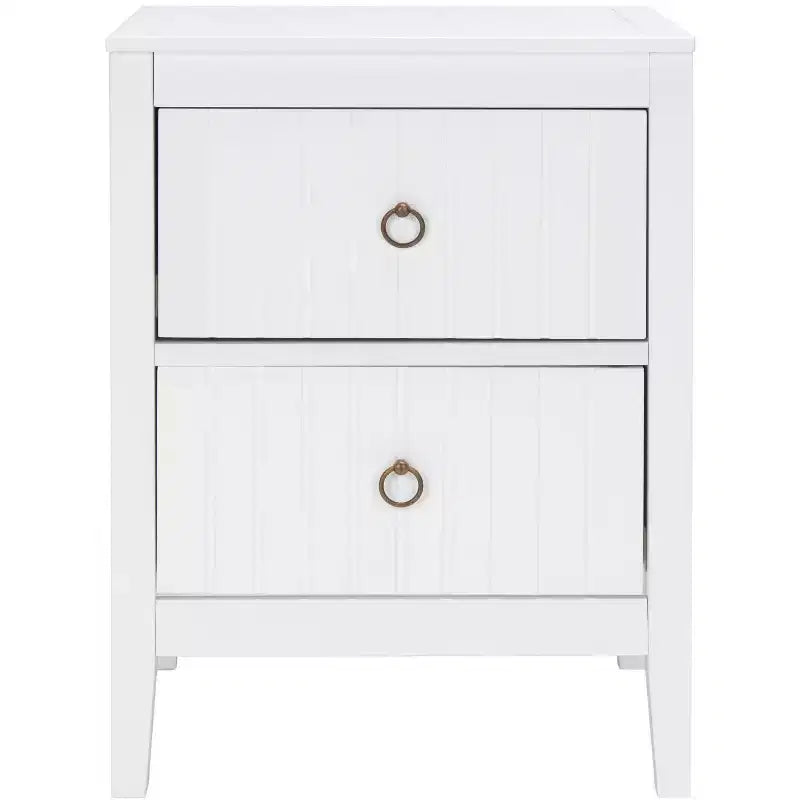 Tegan 2 Drawer Nightstand - NST5004 - White - Safavieh