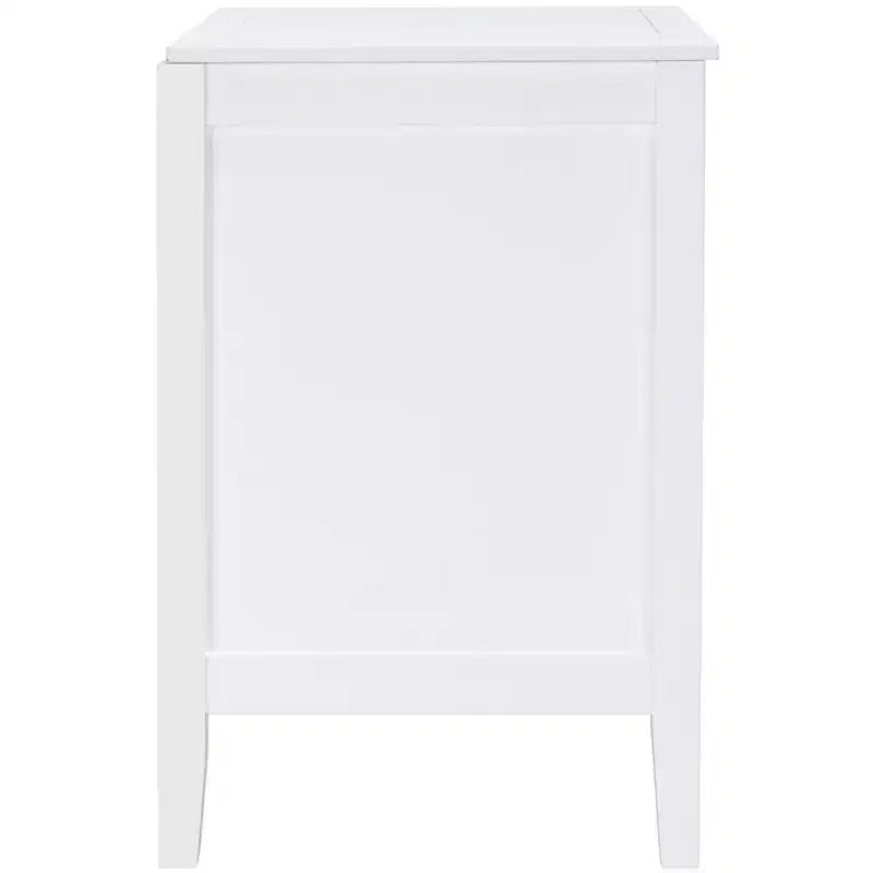 Table de chevet 2 tiroirs Tegan - NST5004 - Blanc - Safavieh
