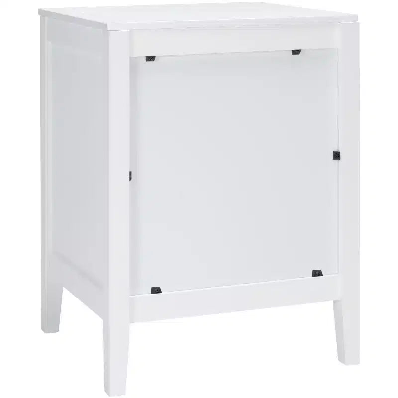 Table de chevet 2 tiroirs Tegan - NST5004 - Blanc - Safavieh