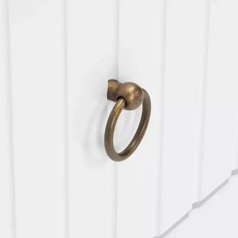 Table de chevet 2 tiroirs Tegan - NST5004 - Blanc - Safavieh