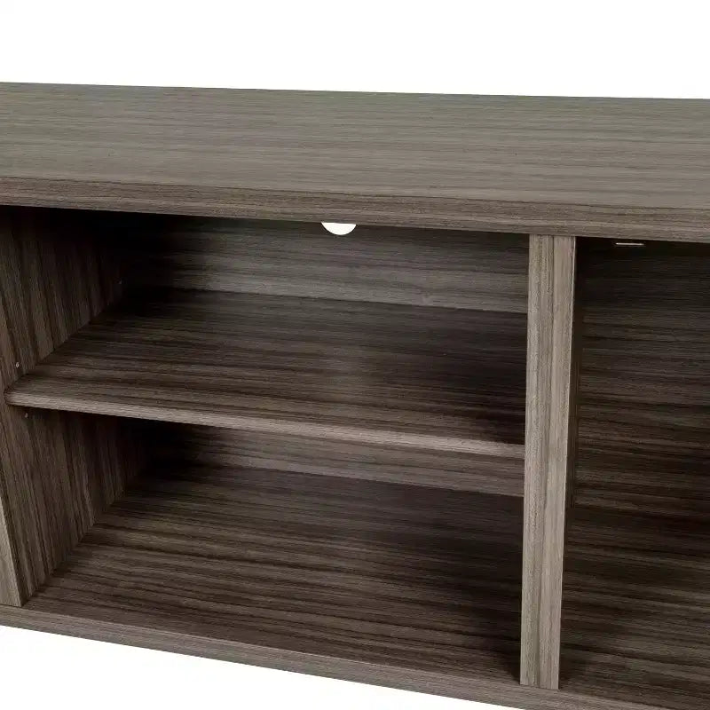 Meuble TV Merrick Lane style porte de grange 150 cm pour téléviseur jusqu'à 65 po