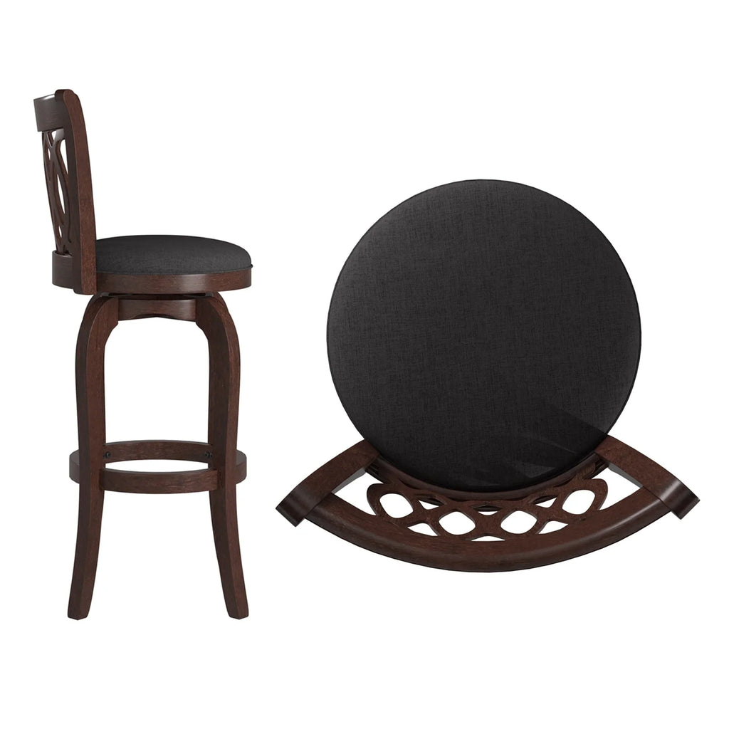 Tabouret de bar pivotant Rovinj Scroll Back