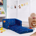 Canapé convertible 2 en 1 pour enfants Costway, chaise longue dépliable