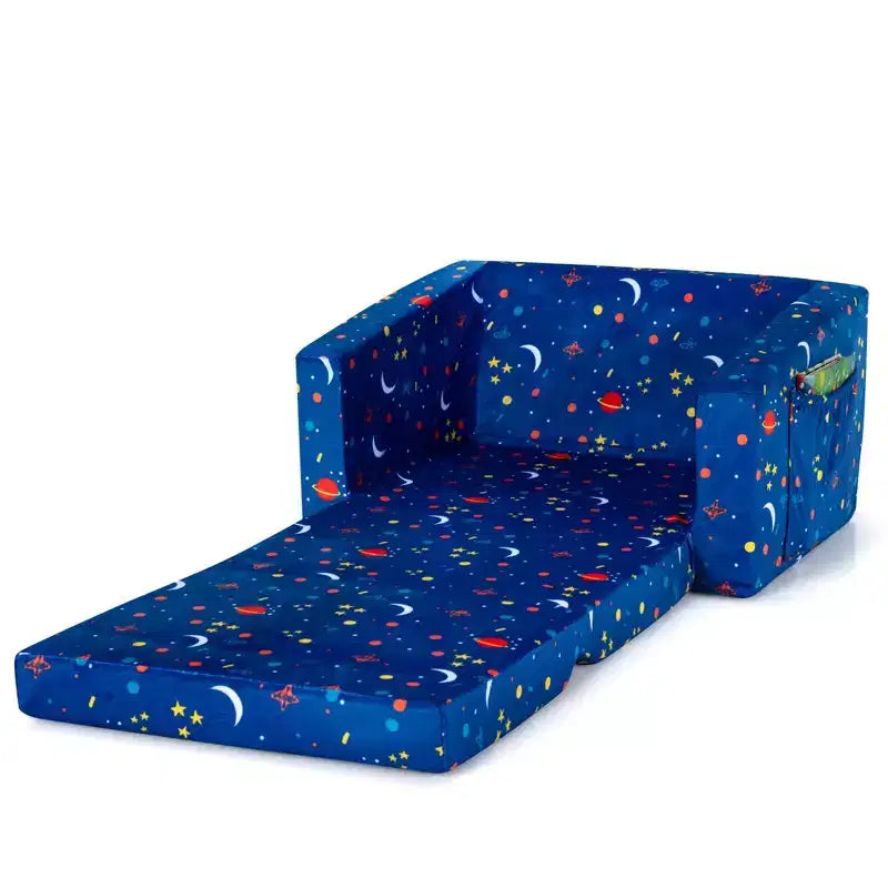 Canapé convertible 2 en 1 pour enfants Costway, chaise longue dépliable