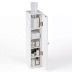 Costway Toilet Tissue Storage Tower Bathroom Storage Floor Cabinet w/ 4 Shelves