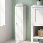 Tour de rangement pour papier toilette Costway, meuble de rangement de salle de bain au sol avec 4 étagères