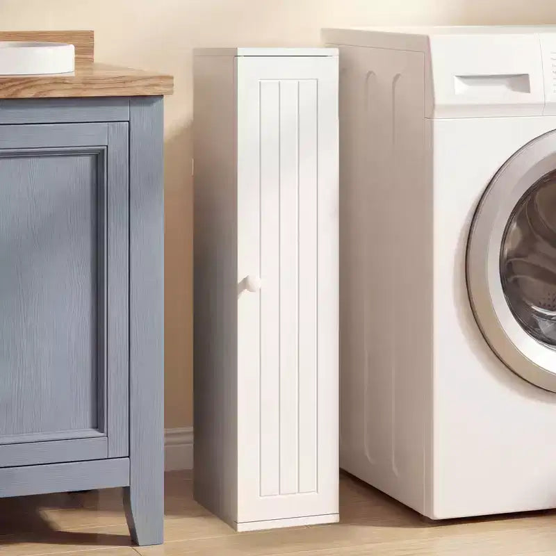 Tour de rangement pour papier toilette Costway, meuble de rangement de salle de bain au sol avec 4 étagères