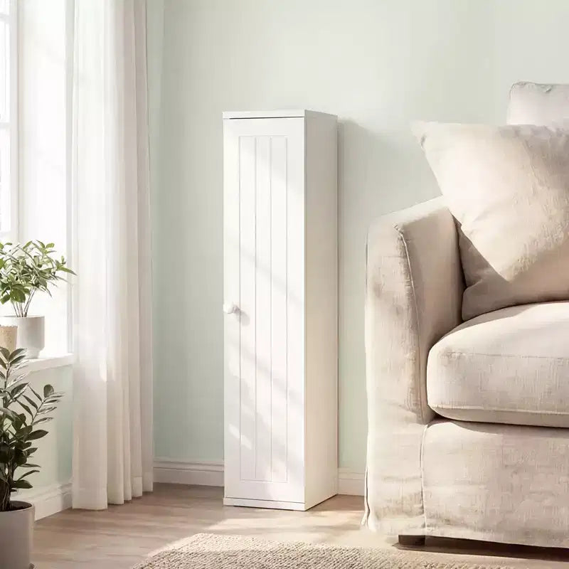 Tour de rangement pour papier toilette Costway, meuble de rangement de salle de bain au sol avec 4 étagères