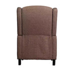 Fauteuil inclinable en tissu Emma et Oliver avec mécanisme de poussée facile - Design classique à oreilles avec garniture cloutée et repose-pieds