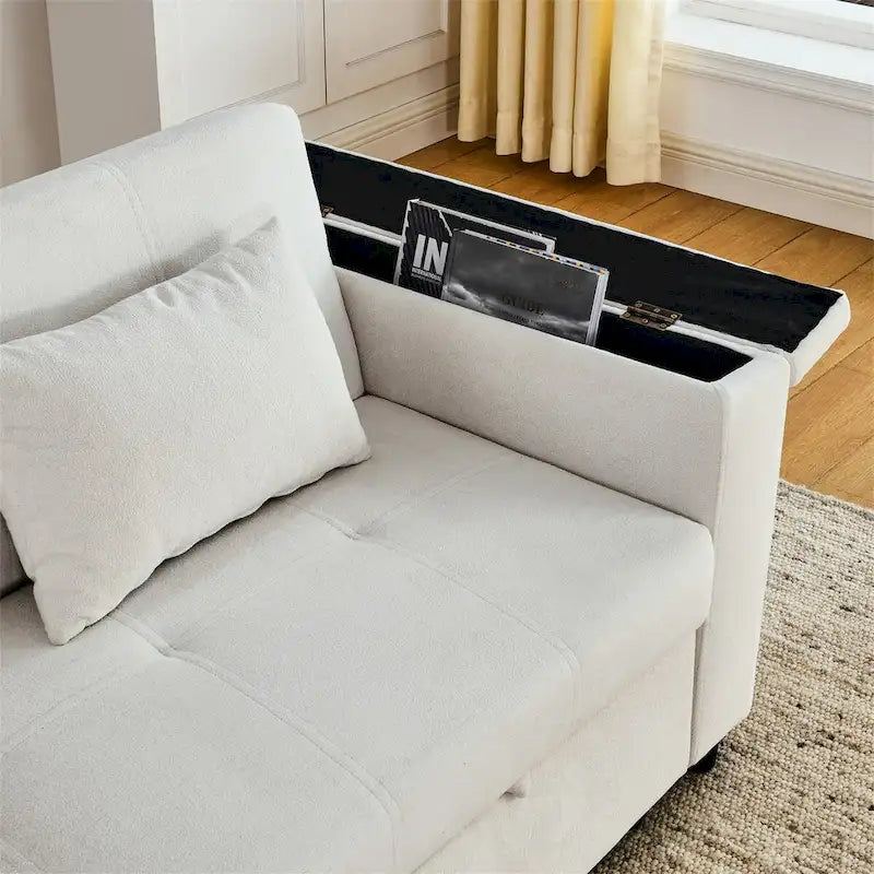 Canapé convertible avec dossier réglable et port USB