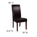 Lot de 4 chaises Parsons Flash Furniture de la série Greenwich