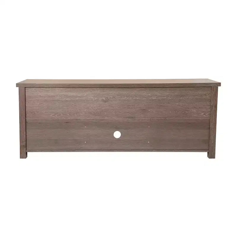 Meuble TV Emma et Oliver pour téléviseurs jusqu'à 80 pouces - Console média 65 pouces avec portes vitrées classiques et 3 étagères réglables