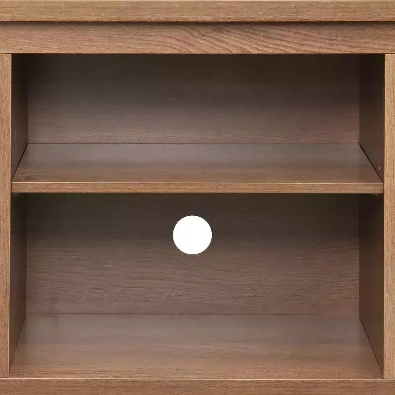 Meuble TV Emma et Oliver pour téléviseurs jusqu'à 80 pouces - Console média 65 pouces avec portes vitrées classiques et 3 étagères réglables