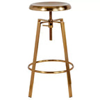 Tabouret de bar style industriel Merrick Lane avec siège pivotant réglable en hauteur