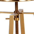 Tabouret de bar style industriel Merrick Lane avec siège pivotant réglable en hauteur