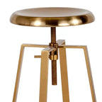 Tabouret de bar style industriel Merrick Lane avec siège pivotant réglable en hauteur