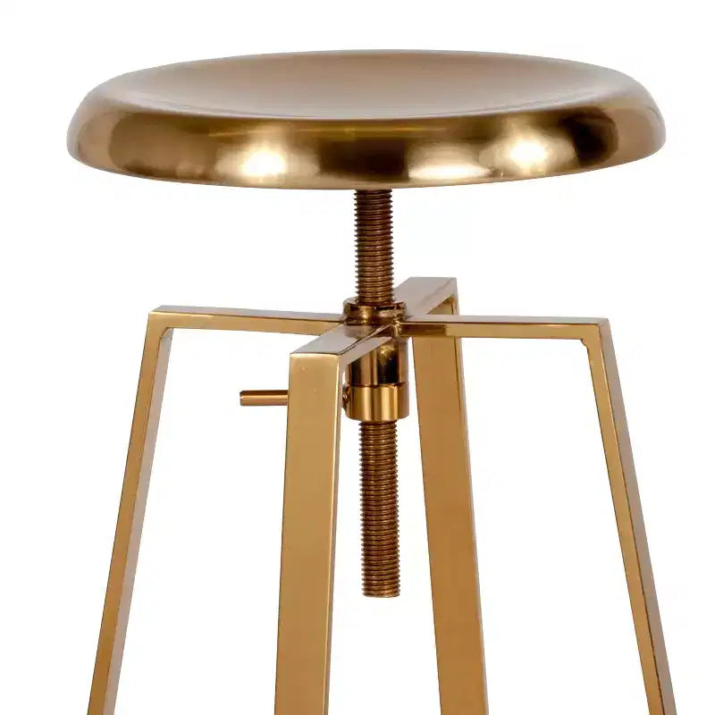 Tabouret de bar style industriel Merrick Lane avec siège pivotant réglable en hauteur