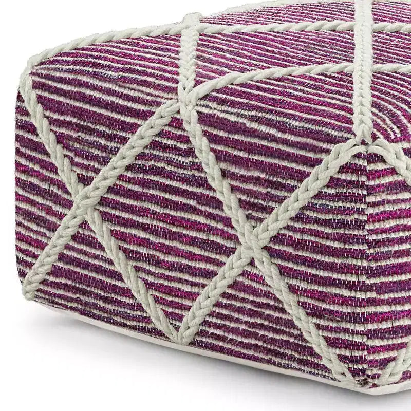 Pouf carré Woodley - WyndenHall