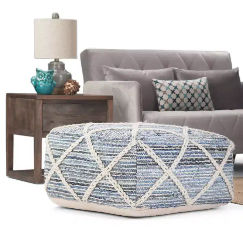 Pouf carré Woodley - WyndenHall