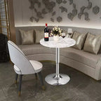 Table de bistrot ronde Costway, hauteur réglable, pivotante à 360 degrés