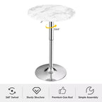 Table de bistrot ronde Costway, hauteur réglable, pivotante à 360 degrés