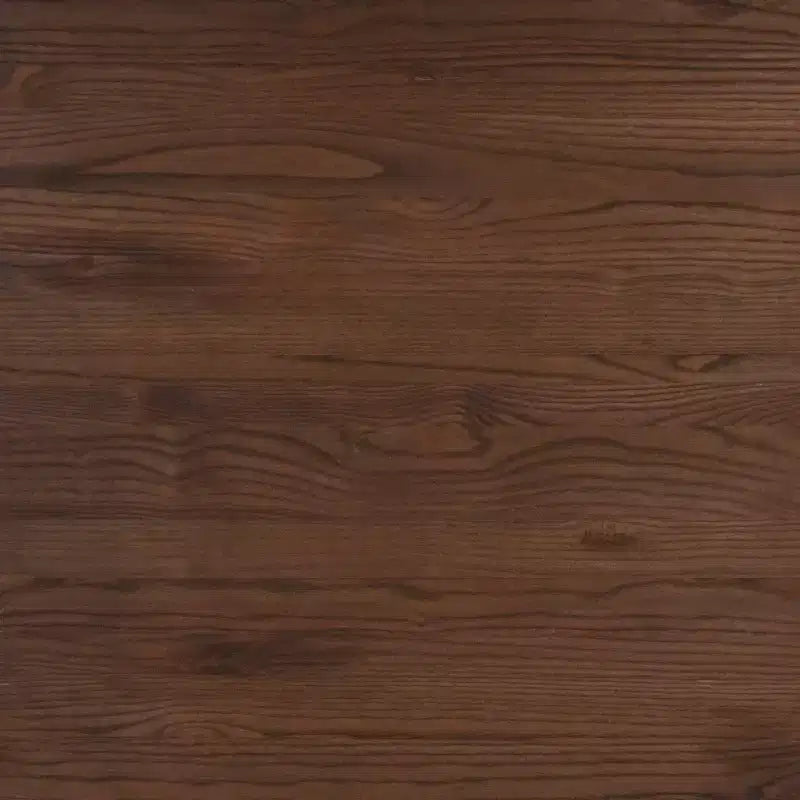 Table d'intérieur ronde Merrick Lane 24 en métal avec cadre en acier galvanisé et plateau en bois rustique