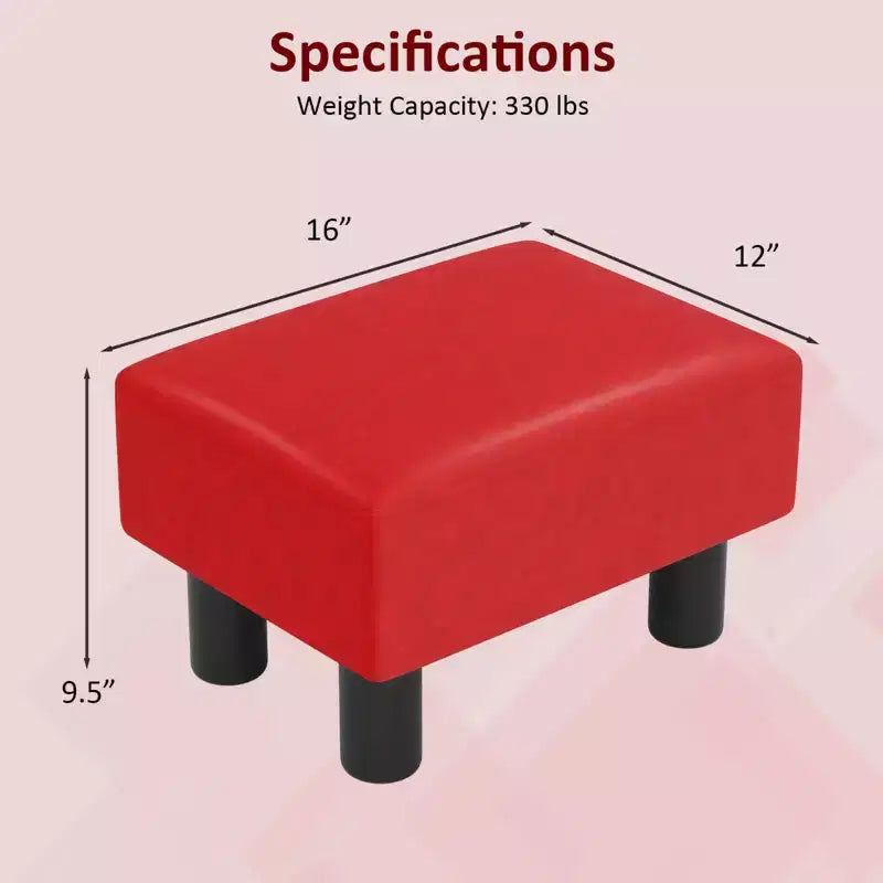 Costway Repose-pieds moderne avec rangement et espace de rangement caché, en cuir synthétique