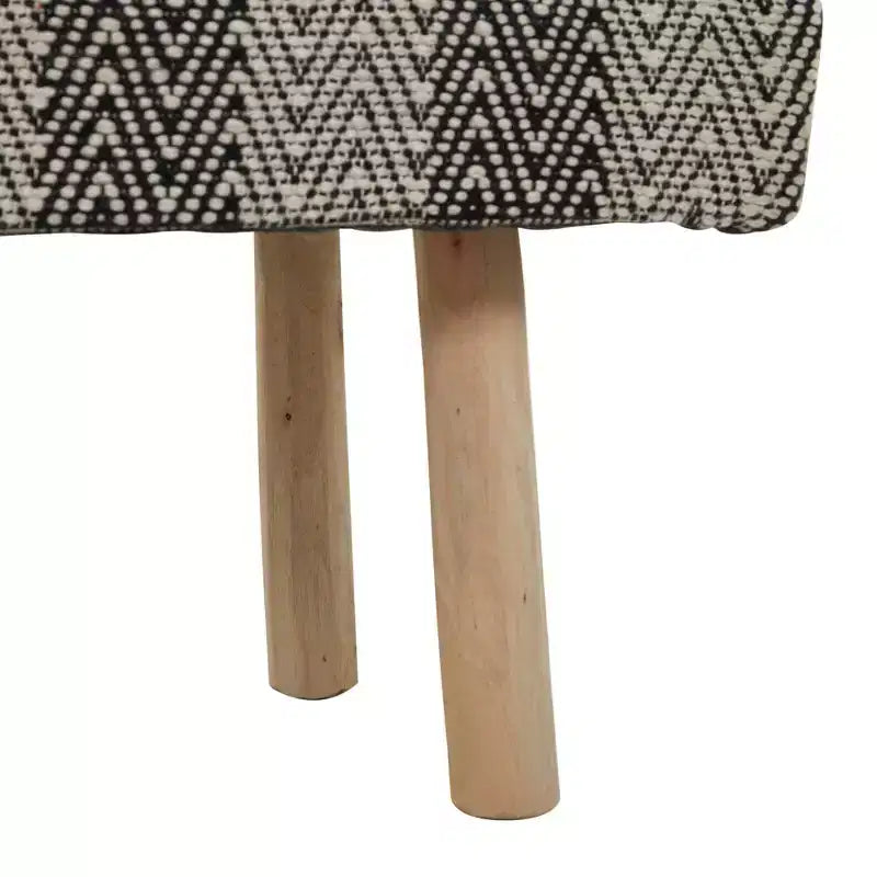 Banc Rembourré Bohème en Bois et Coton - Olivia & May