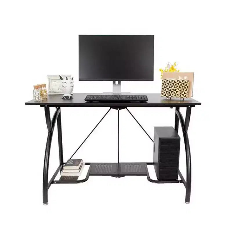 Table de bureau pliante multi-usages en bois pour ordinateur Origami, noire