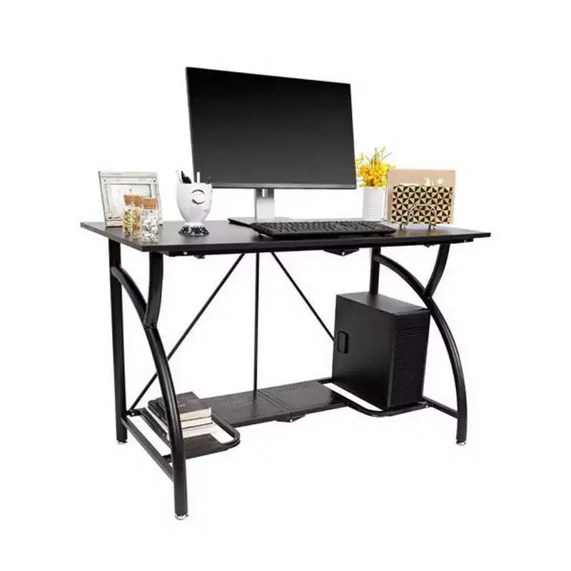 Table de bureau pliante multi-usages en bois pour ordinateur Origami, noire