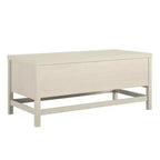 Table basse Lennon Ameriwood Home, chêne ivoire et rotin synthétique