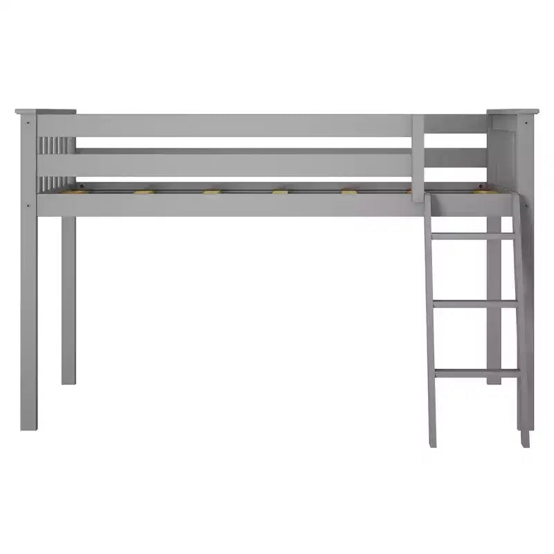 Lit superposé simple Max & Lily, lits superposés en bois massif avec échelle pour enfants, pas besoin de sommier tapissier