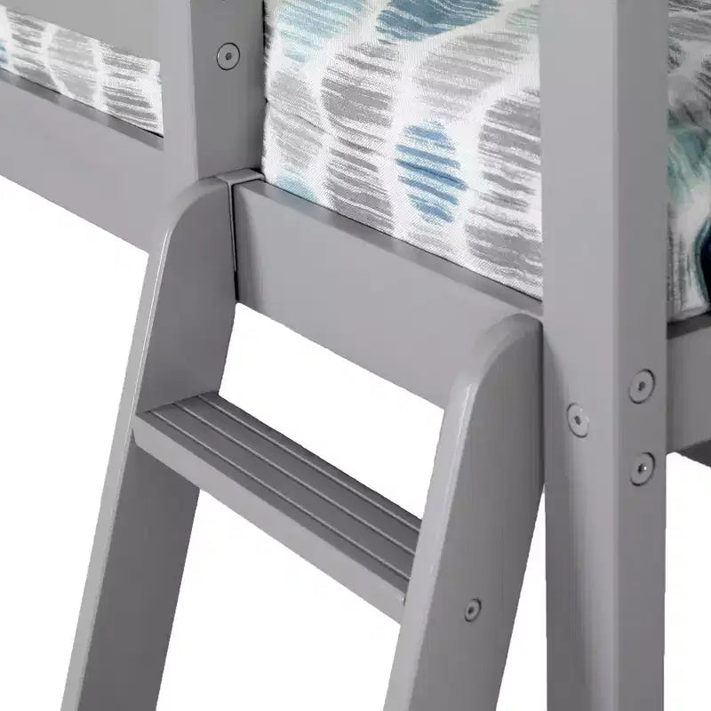 Lit superposé simple Max & Lily, lits superposés en bois massif avec échelle pour enfants, pas besoin de sommier tapissier