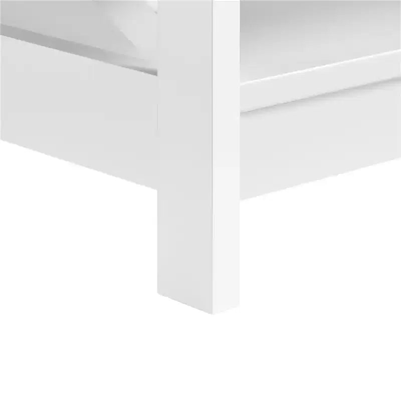 Table basse en bois Yaheetech à 2 niveaux avec étagère de rangement pour salon