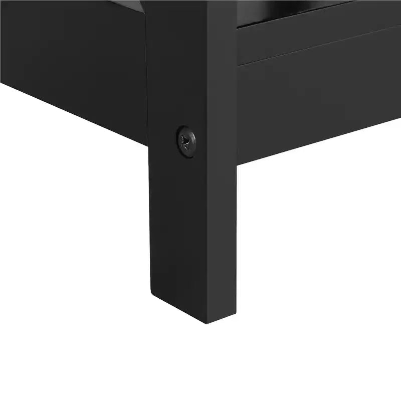 Table basse en bois Yaheetech à 2 niveaux avec étagère de rangement pour salon