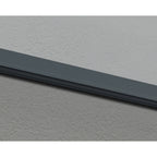 Auvent Sophia gris transparent pour portes et fenêtres de 0,9 m