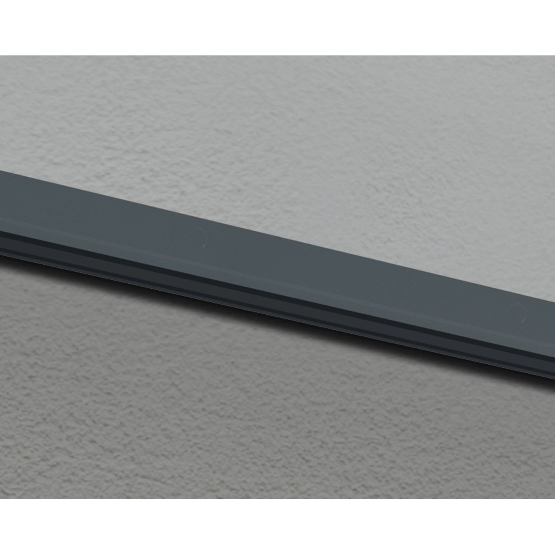 Auvent Sophia gris transparent pour portes et fenêtres de 0,9 m