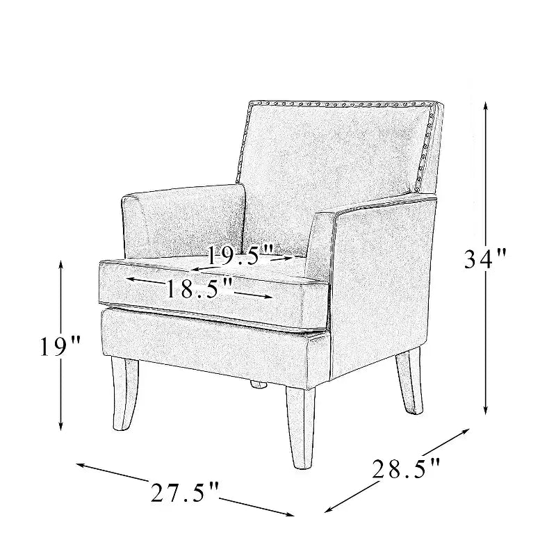 Fauteuil d'appoint rembourré en bois celadon | ART OF LIVING DESIGNS