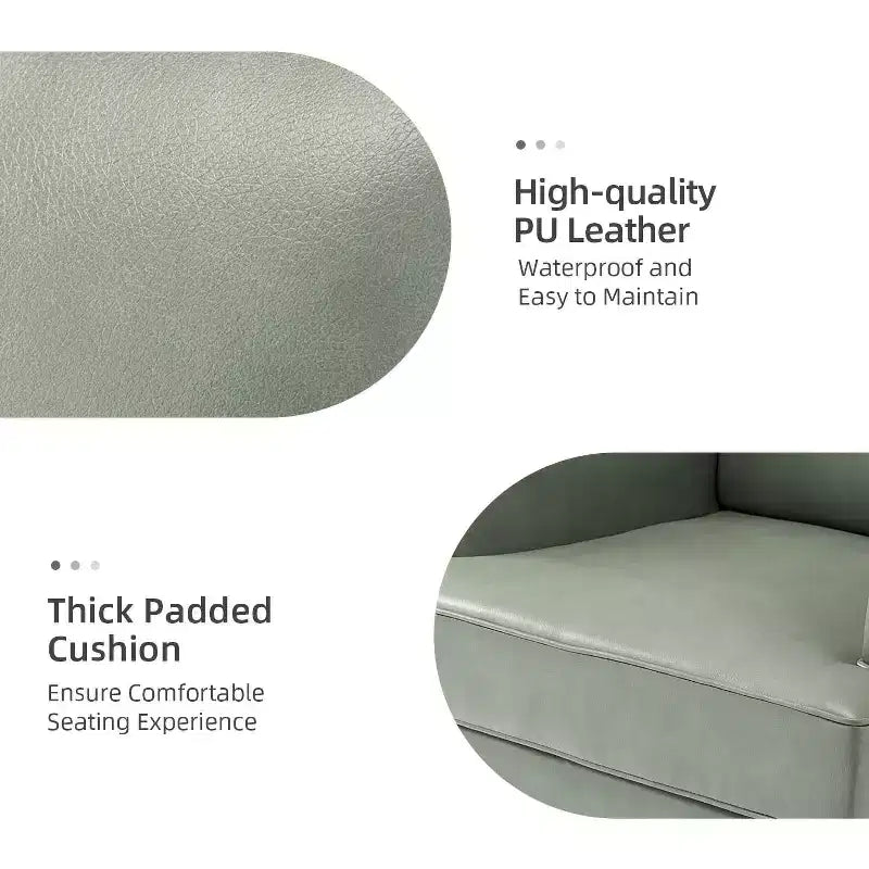 Fauteuil d'appoint rembourré en bois celadon | ART OF LIVING DESIGNS