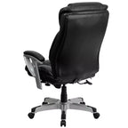 Chaise de bureau ergonomique à dossier haut Emma and Oliver 400 lb. Grande taille, accoudoirs réglables argentés
