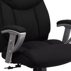 Chaise de bureau ergonomique à dossier haut Emma and Oliver 400 lb. Grande taille, accoudoirs réglables argentés