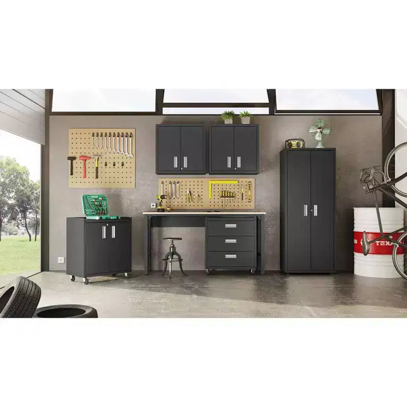 Armoire de garage haute Manhattan Comfort Fortress 74.8